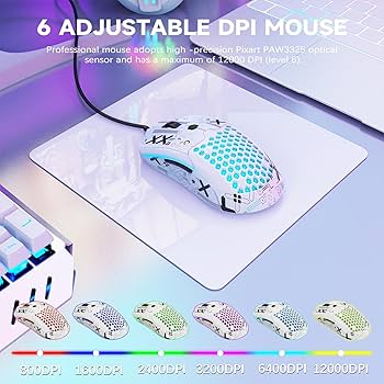 Amazon | ZIYOU LANG M5 RGB 軽量 有線ゲーミングマウス 12000