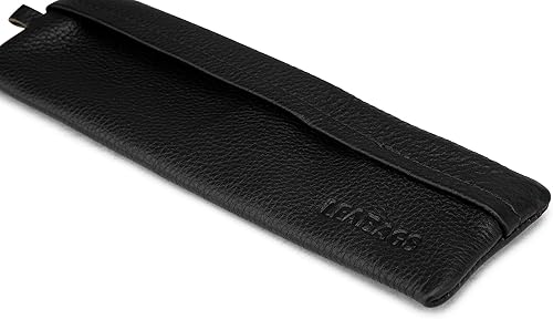 Miniatura 4 de LEABAGS Estuche de cuero para lápices, de piel auténtica, Fort Vaux, para adultos, hombres, mujeres, trabajo, universidad