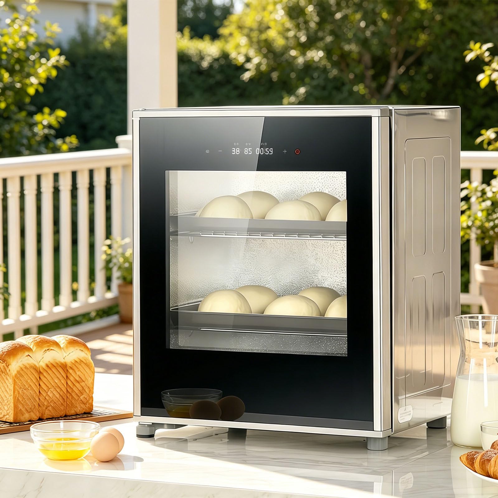 Glowdora Multi-Use Fermentation Box For Dough & Yogurt & Bread,40l Electric Proofing Machine– Bakery Incubator For Sourdough,Pizza,Natto– Energy-Efficient