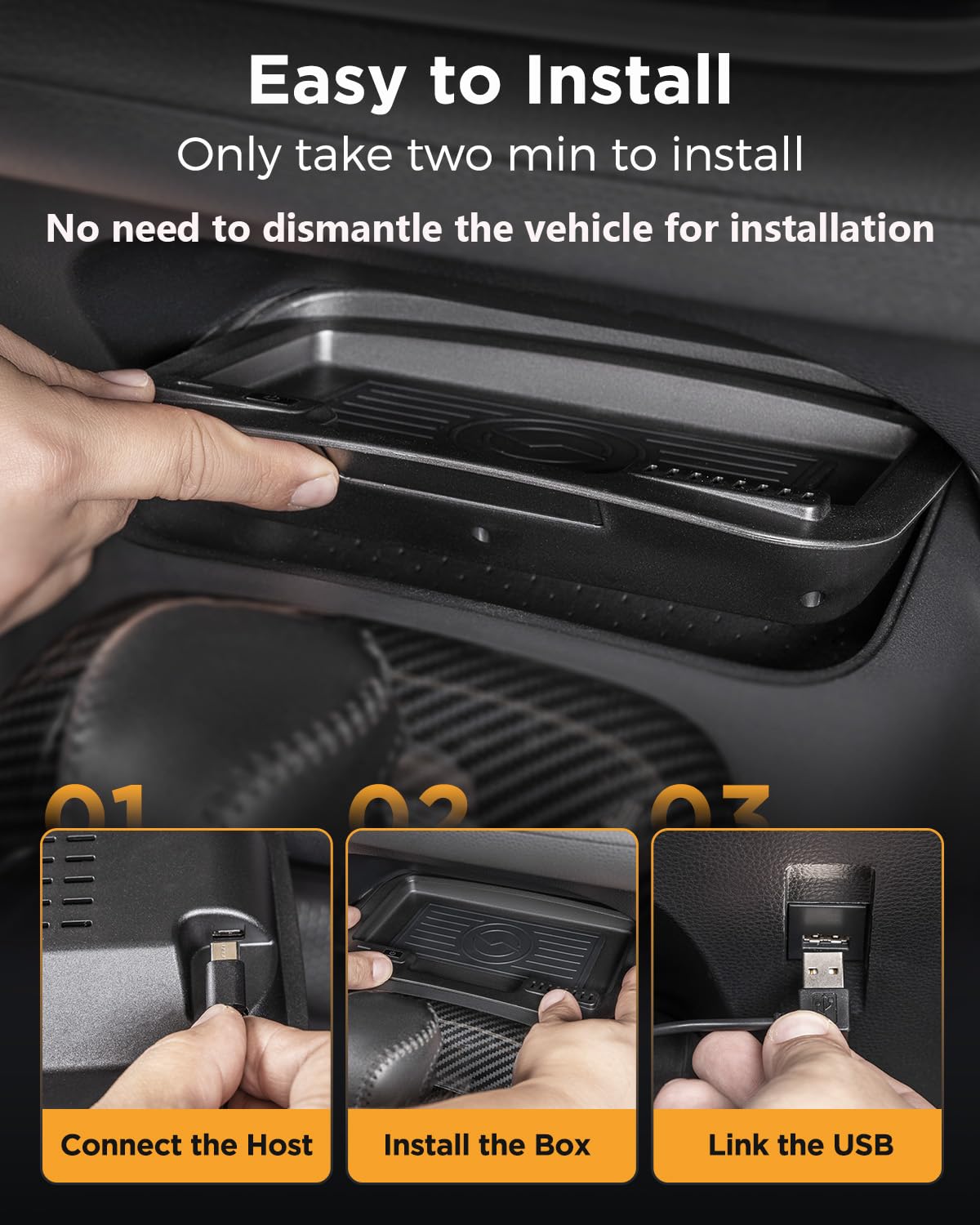 Snapklik.com : CarQiWireless Wireless Charger For Toyota Corolla 2024 ...