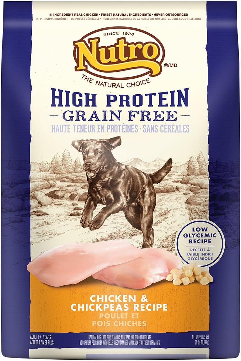 Nutro Chicken And Chickpeas High Protein Grain Free Dog Food, 24 Lbs.