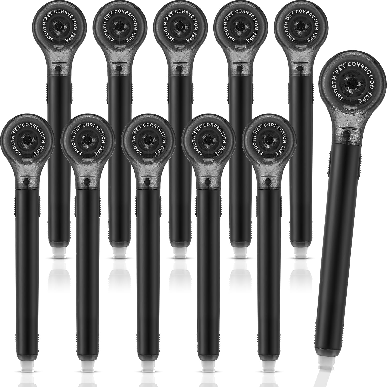 Gersoniel 10 Pack Correction Tape Pen Correctional Ink Tape Push Pull Protective, Easy to Use Applicator for School Office Supplies, 0.2 x 236 Inch(