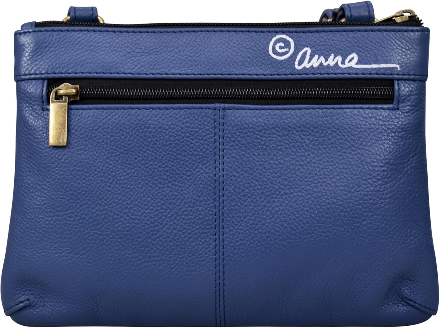 Anna by Anuschka Women's Original Genuine Leather Hand-Painted Leather Small Zip Around Crossbody - Leather Handbag for Women - Image 3