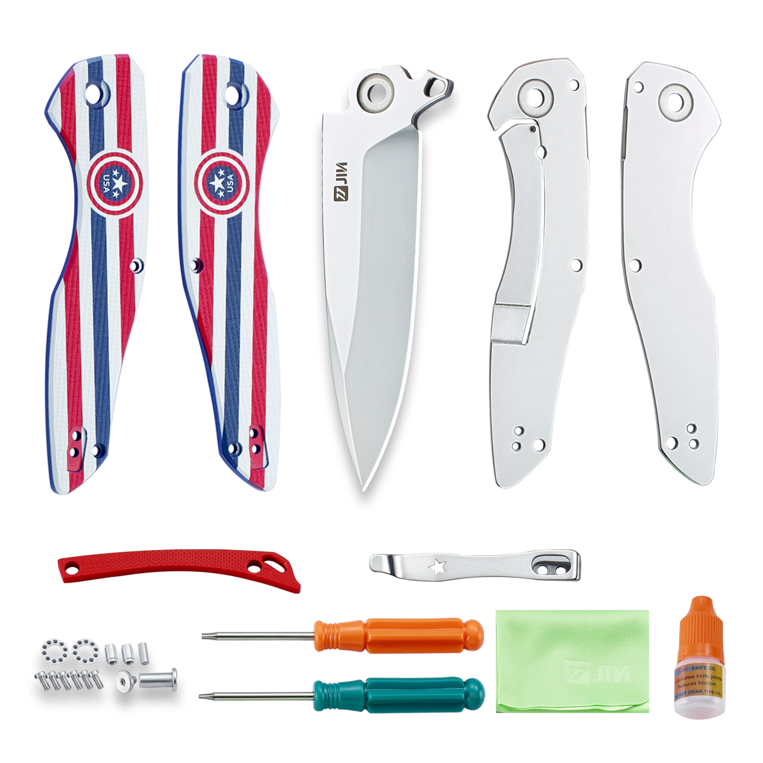 JIN Folding Knife, Pocket Knife, 3.5