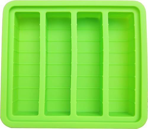 Miniatura 7 de Bandeja de molde de mantequilla de silicona, máquina de mantequilla de gran cavidad con capacidad para 8 cucharadas de mantequilla, ideal para