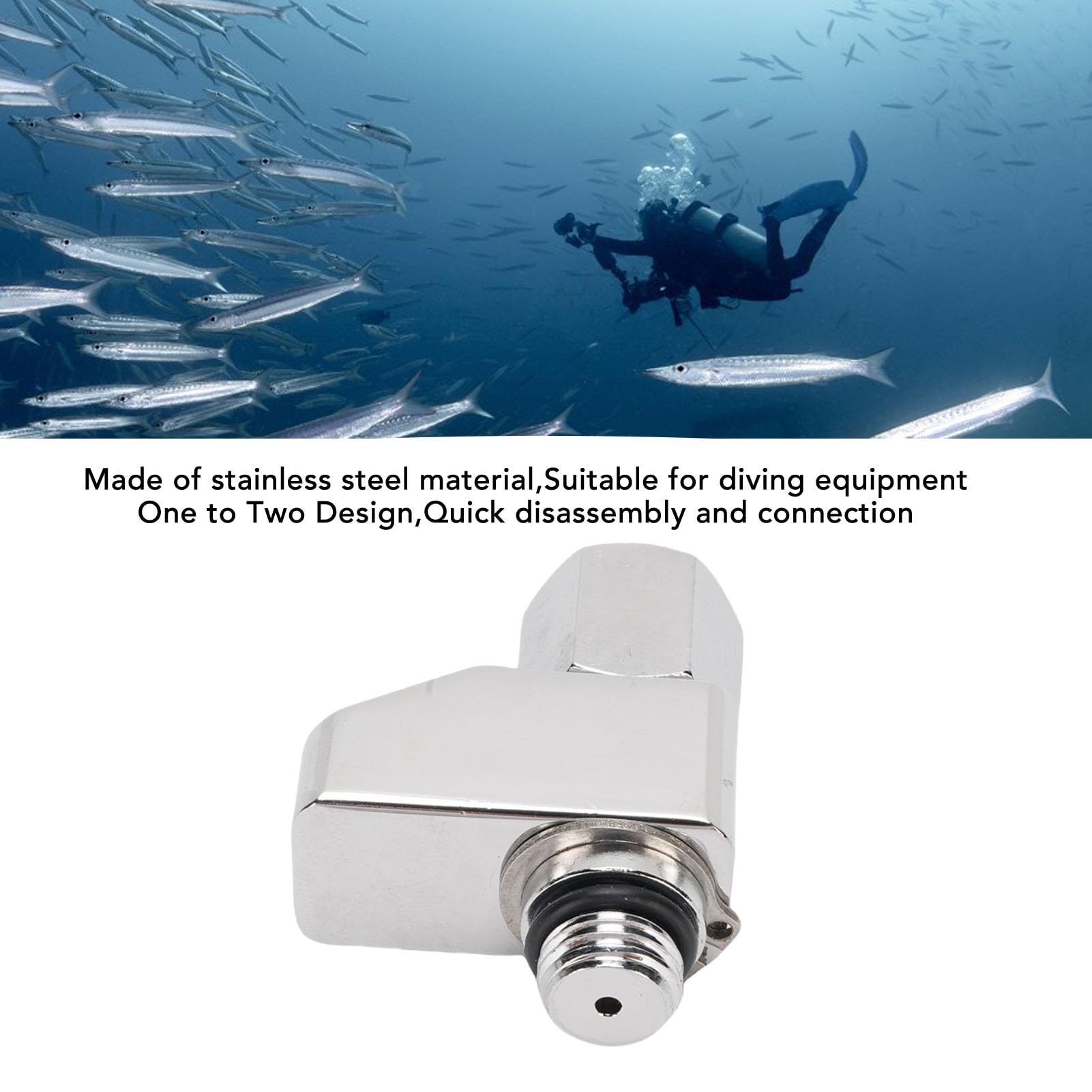 Divisor de Acero Inoxidable en T de Alta Presión 1 a 2 para Conexiones Simultáneas en Entornos Submarinos Desafiantes