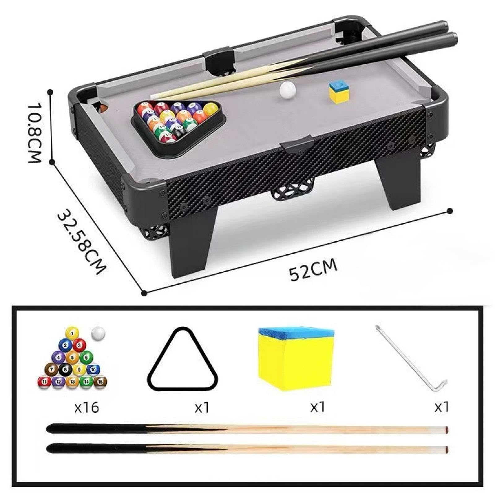 predolo Mini Tavolo da Biliardo per Bambini, Piccolo Tavolo da Gioco da Biliardo per Uso Interno, da Viaggio E da Casa
