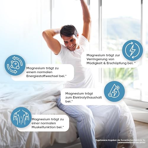 Magnesium Glycinate 4-in-1 Complex - 400mg Elemental Magnesium - 180 Vegan Capsules (3 Months Supply) - 1700mg as Citrate, Bisglycinate, Taurate & Malate - Added 90mg Leucine - Made in the UK - 6