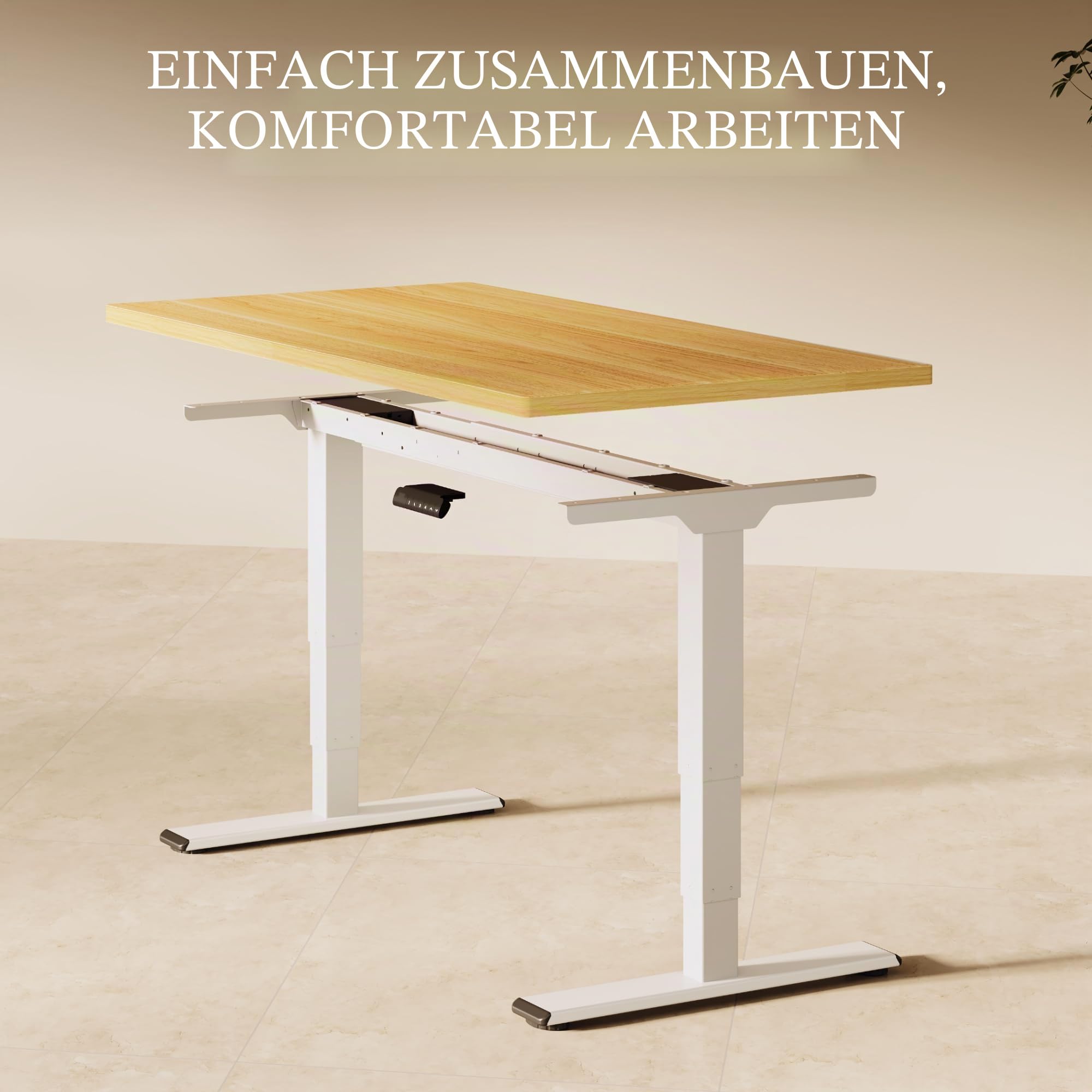 FLEXISPOT Höhenverstellbarer Schreibtisch elektrisch 140×80 cm mit Dualmotor & 3-stufigem Gestell – Ergonomischer Standing Desk für Büro & Home Office, 100 kg Tragkraft, leise <50 dB