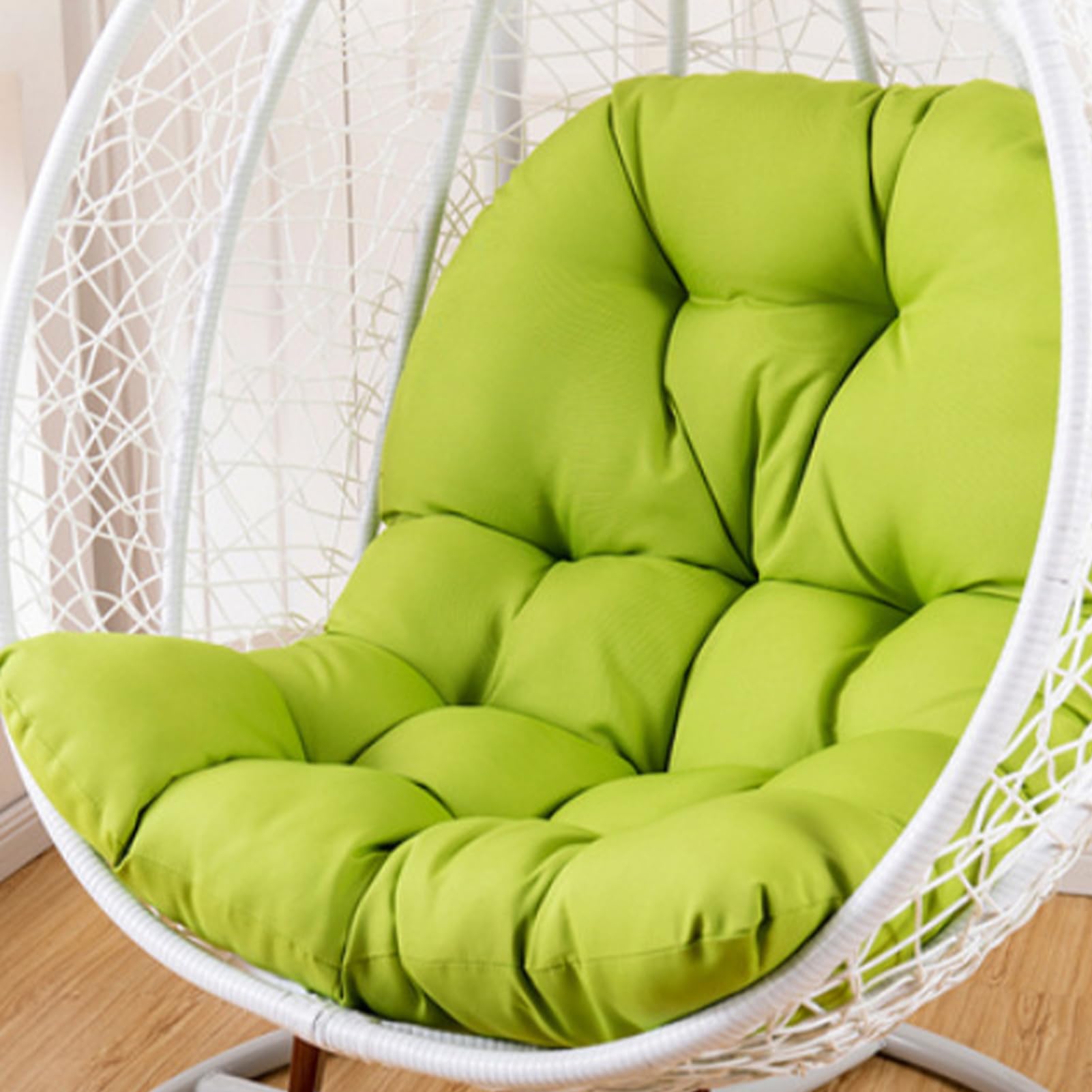 Silla de huevo morado transpirable, de repuesto, resistente a la intemperie, para patio al aire libre y uso en interiores, cesta colgante impermeable para balcón y conserva