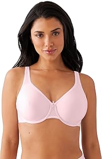 Wacoal Women's Basic Beauty Unlined Underwire Full Coverage Bra, 855192 Black, 34DD