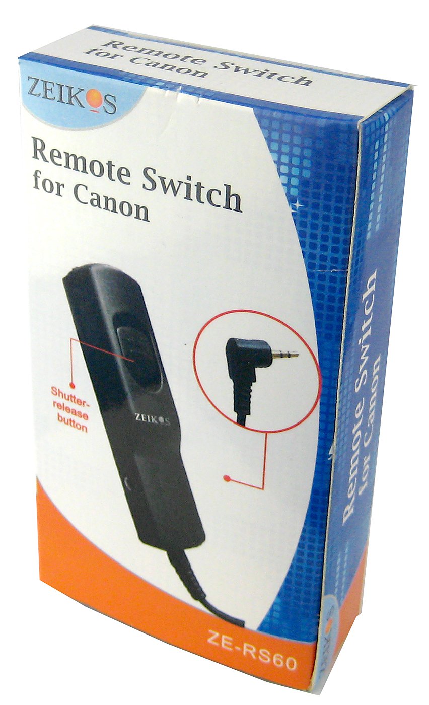 キャノンEOS-1 (Remode Switch付属しません Amazon.com : Zeikos ZE-RS60 Wired Shutter Release Cord Remote