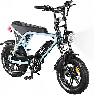 OUXI Electric Bike for Adults, 16" Fat Tire Ebike with 36V 10.4Ah Removable Battery, Moped Style EBike for Teens Up to 20MPH, 500W Upgrade Powerful Motor, MINI E-Bike for Leisure Riding & Commuting
