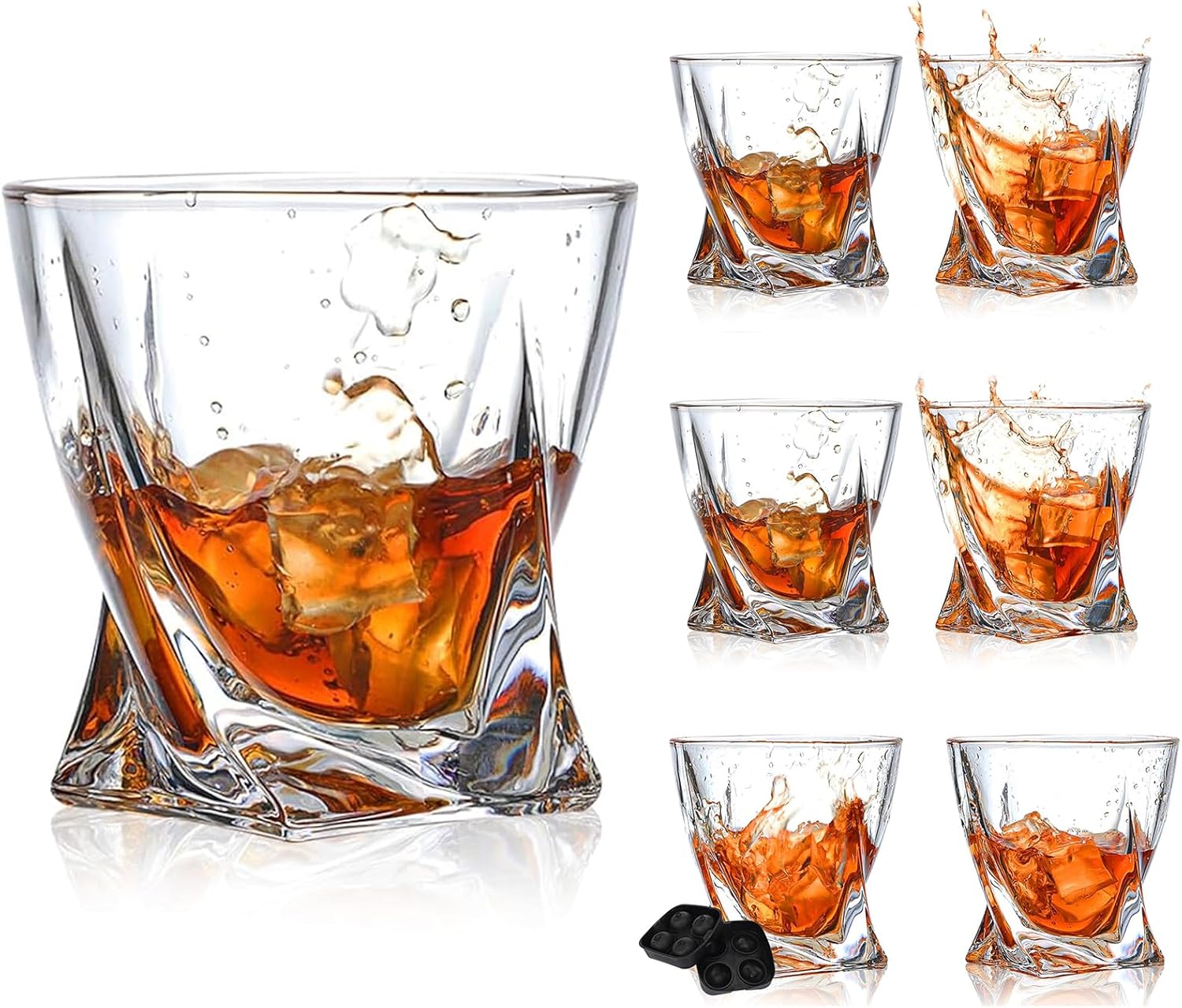 Tucorresi Juego de 6 Vasos de Whisky: Copas de Whisky Copas de Cristal ...