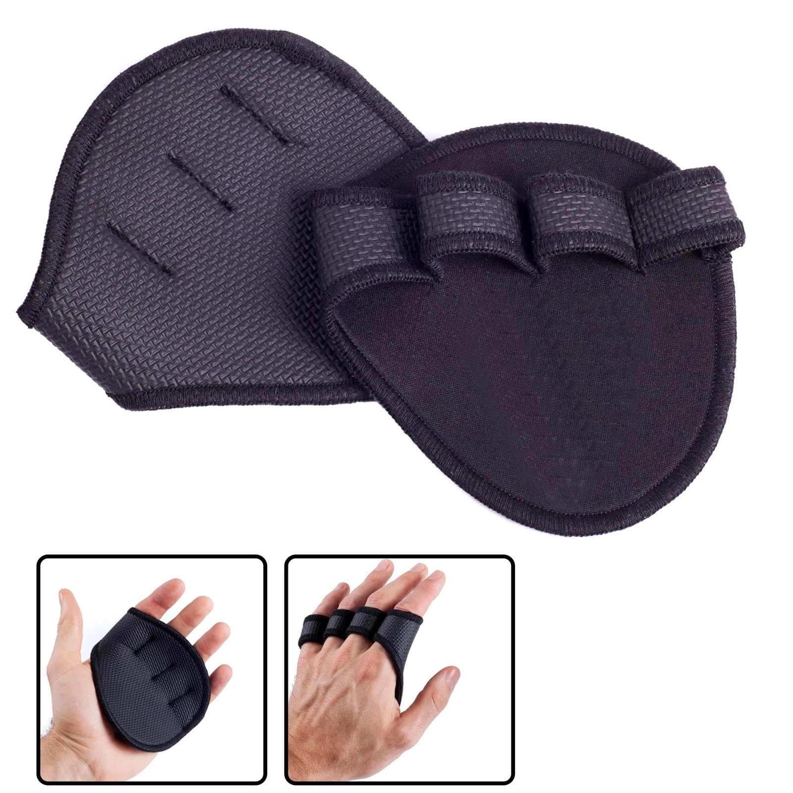 2 Paire Gant Musculation, Grip Pads Néoprène Pour Musculation Gants Rembourres Taille Universelle 98212420