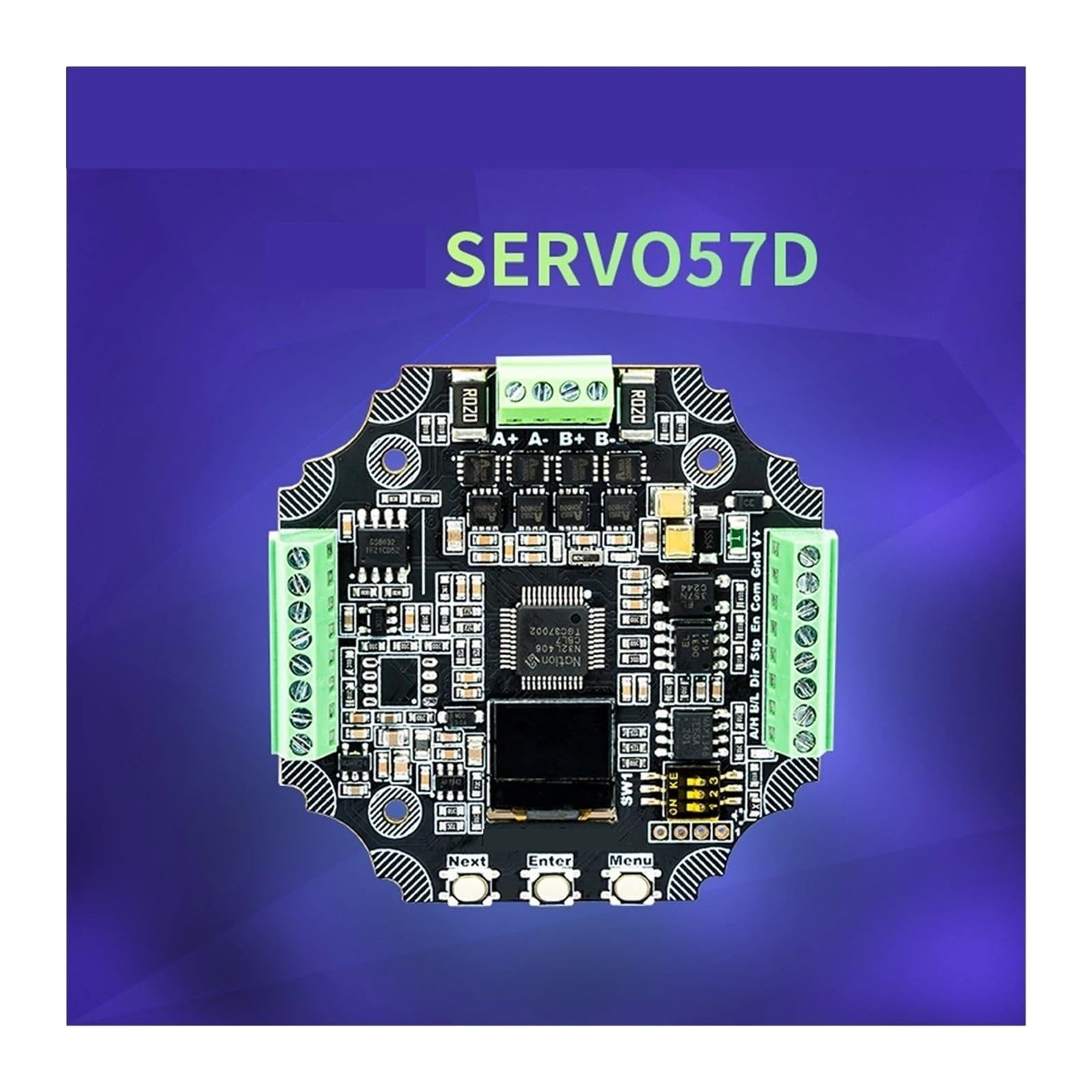 Aixinong1 SERVO57D PCBA NEMA23 Sterownik krokowy z zamkniętą pętlą Drukarka 3D Gen_L FOC Cicha(SERVO57D 485Plug MB)