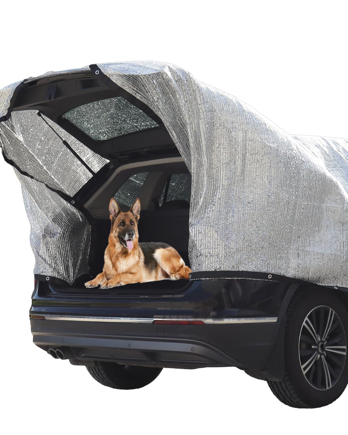 vensovo 85% Schattennetz Auto - 3x3,6m UV Alunetz Sonnenschutz Hitzeschutz für Car, Dogs