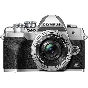 Olympus OM-D E-M10 Mark IV Micro Four-Thirds System Camera Kit 20 MP Sensor | MFT Lens M.Zuiko 14-42 mm EZ Pancake, 5-Axis Im