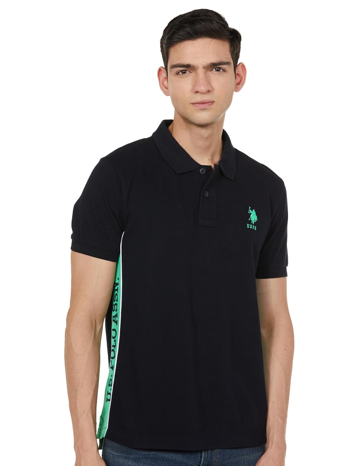 U.S. POLO ASSN. Men’s Cotton Regular Fit Solid Polo Shirt – Classic Casual Tee for Men