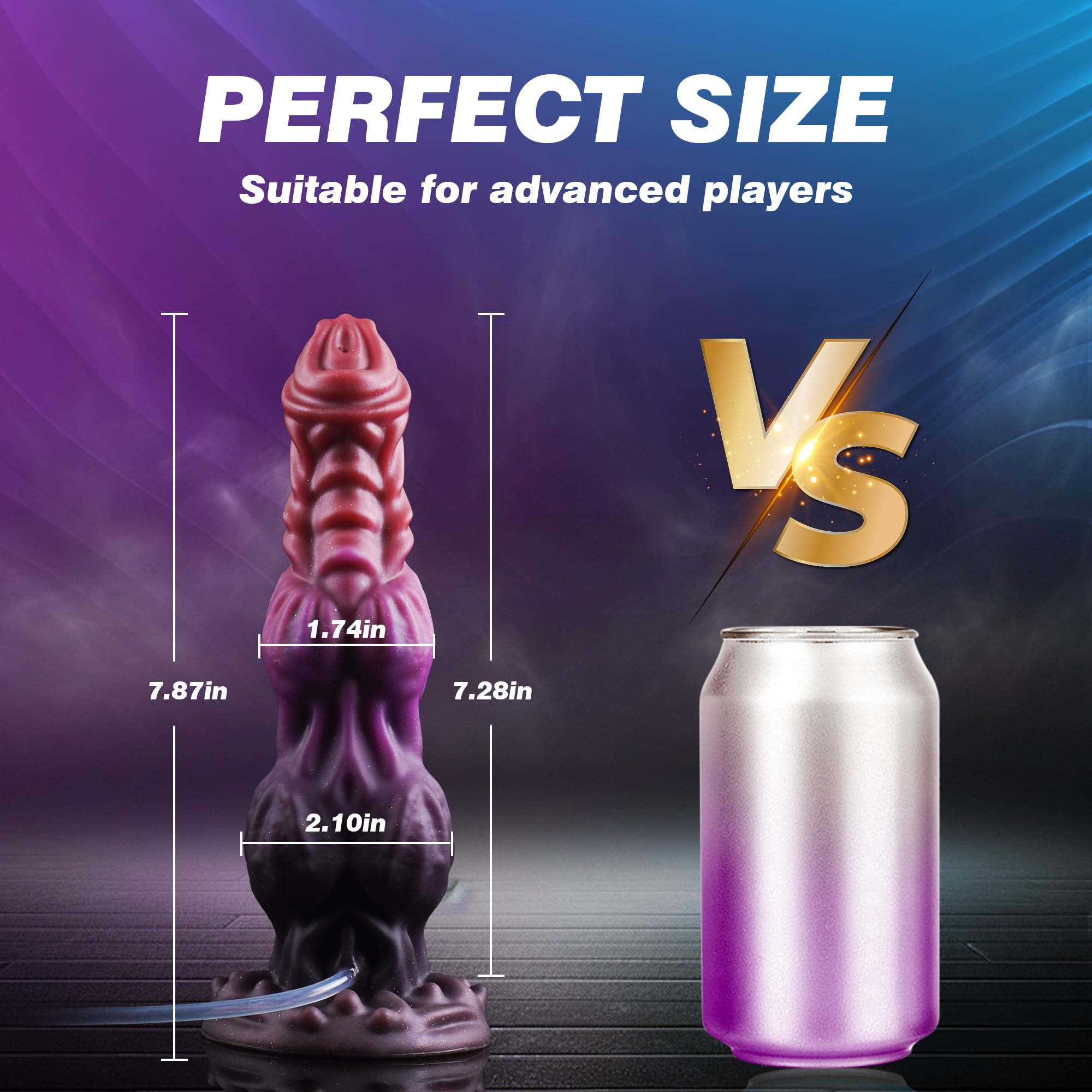 9.6" onster Dildo Fantasy Squirting Dildo with 2 Big Knots, Dragon Horse Dildos Dog Dildos Knotted Ejaculating Toy with Strong Suction Cup, Adult Toys for Women Men: S