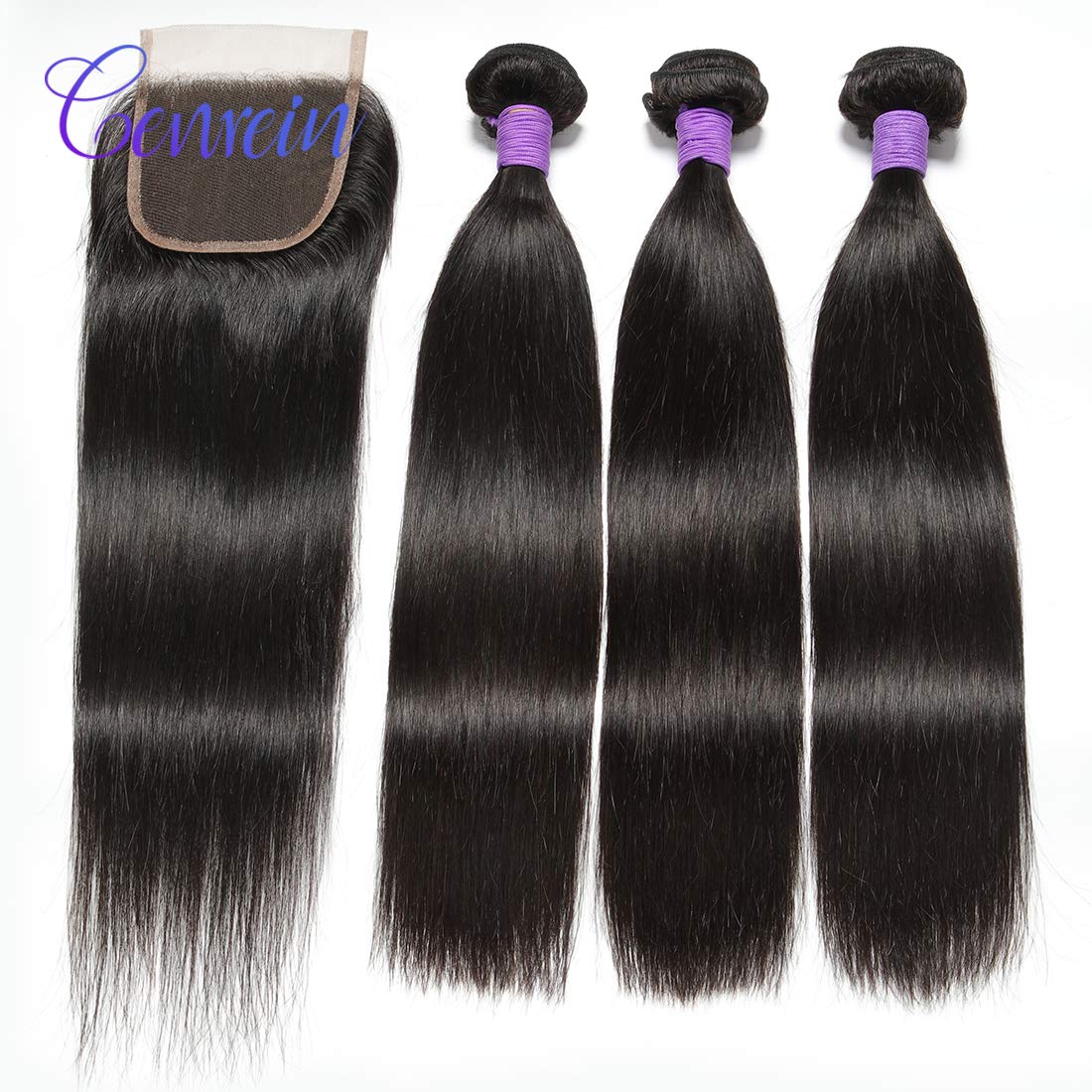 Amazon.com : Peruvian Virgin Hair Straight 3 Bundles with  display picture 1
