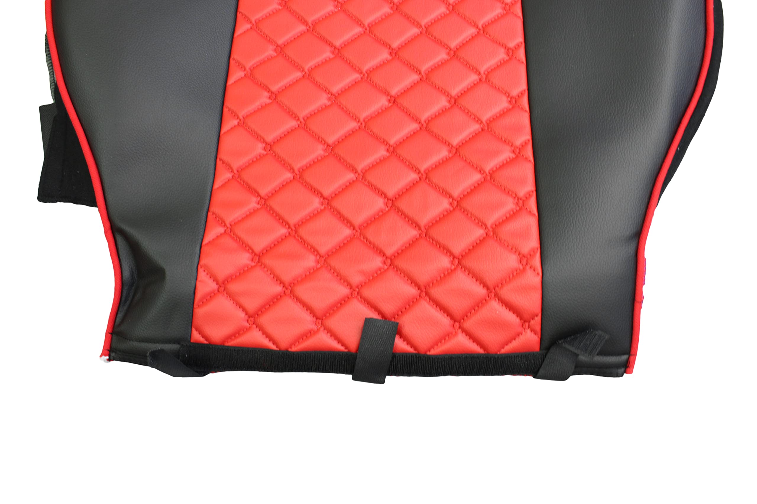 Juego de fundas de asiento de piel ecológica 1 + 1, para camiones, Volvo Fh Euro 6, color rojo