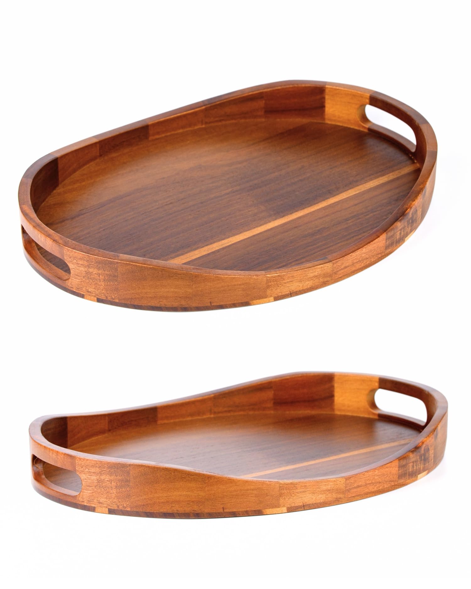 BRICARD Plateau De Service 43x33x5cm, Plateau Bois En Acacia, Plateau Repas