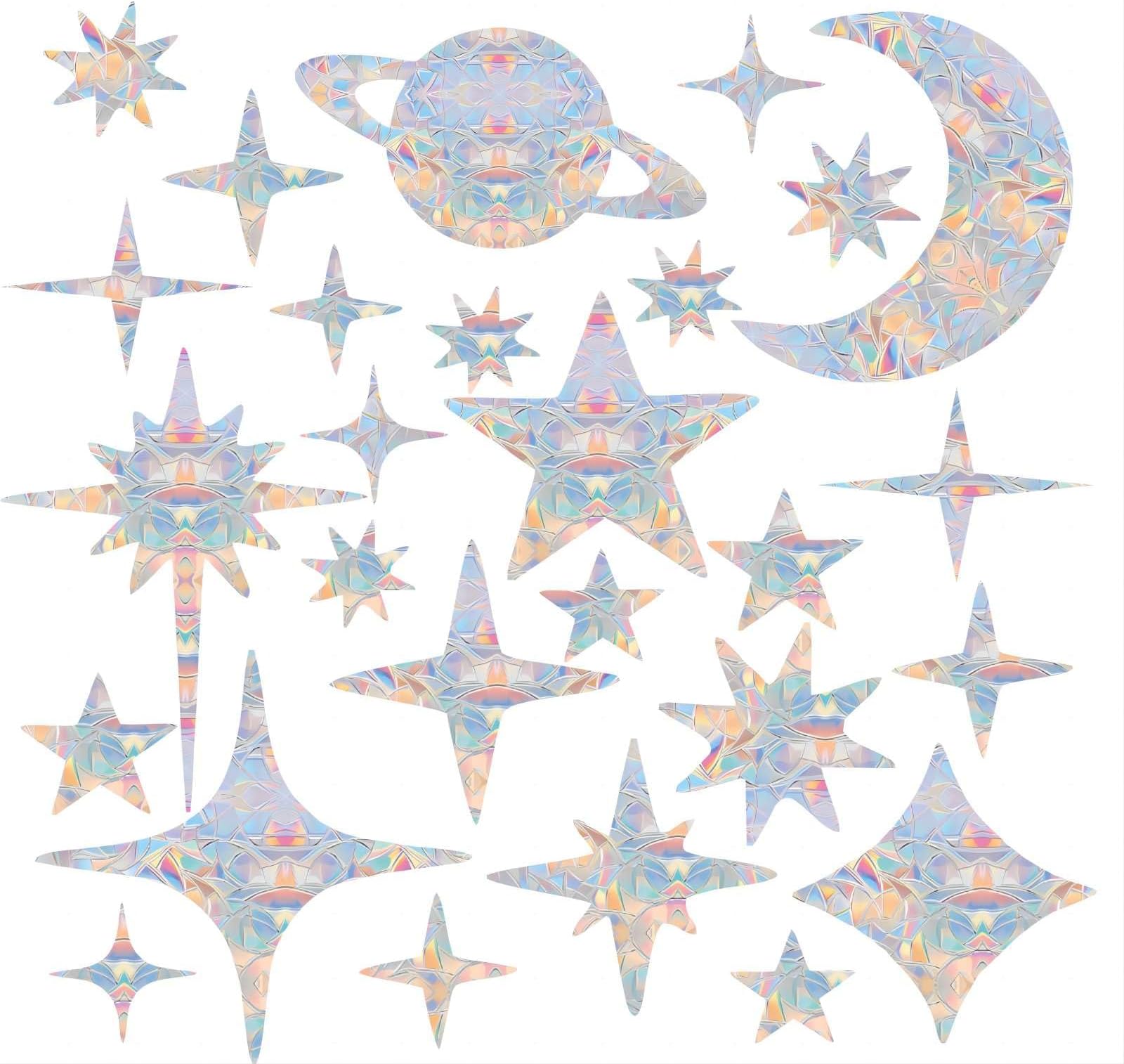 Shawula 51PCS Birds Static Window Decals for Bird Strikes