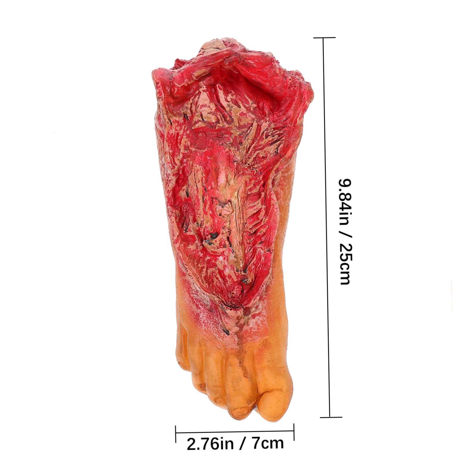 Garneck Decorazione di Halloween 9 Pezzi Parti del Corpo Finte Rosse in Plastica Mano e Piede Rotti Appendibili per Festa di Halloween e Decorazioni da Casa Infestata