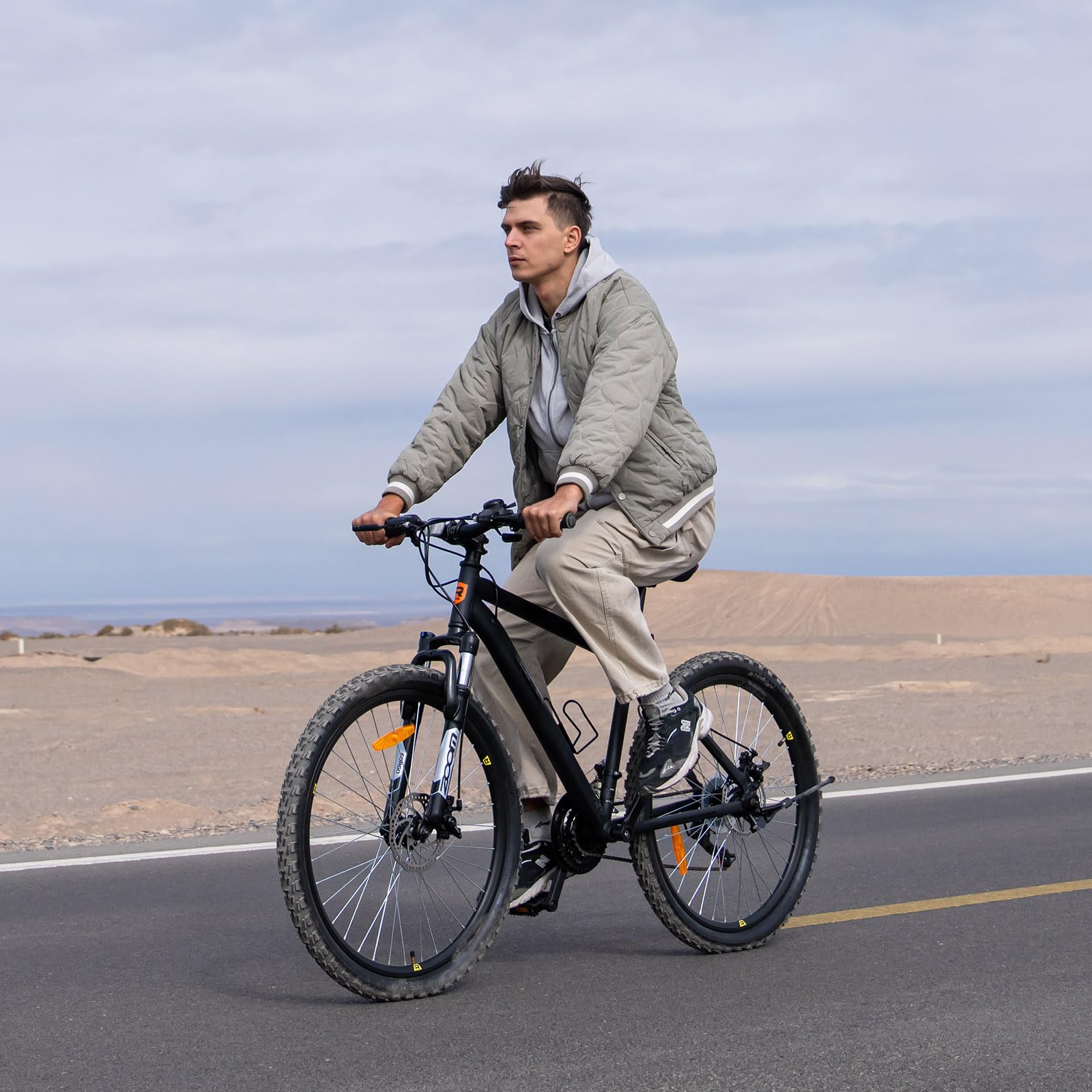 RCB GK2 26"-Mountainbike, 21-Gang-Kettenschaltung, Aluminiumrahmen, Federgabel, mechanische Scheibenbremsen, Getränkehalter, ideal für Freizeit und Fitness, geeignet für Jugendliche und Erwachsene