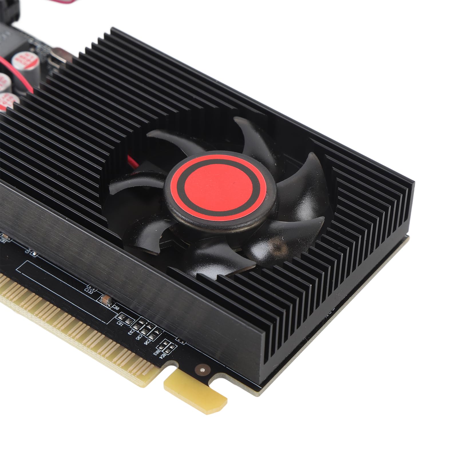 Dpofirs GT610 1 GB DDR3 Scheda Grafica a Basso Profilo a 64 Bit, Nessun Design Silenzioso di Alimentazione Esterno, PCIe 2.0 X16 per 11 10 Linux per il Desktop per Computer