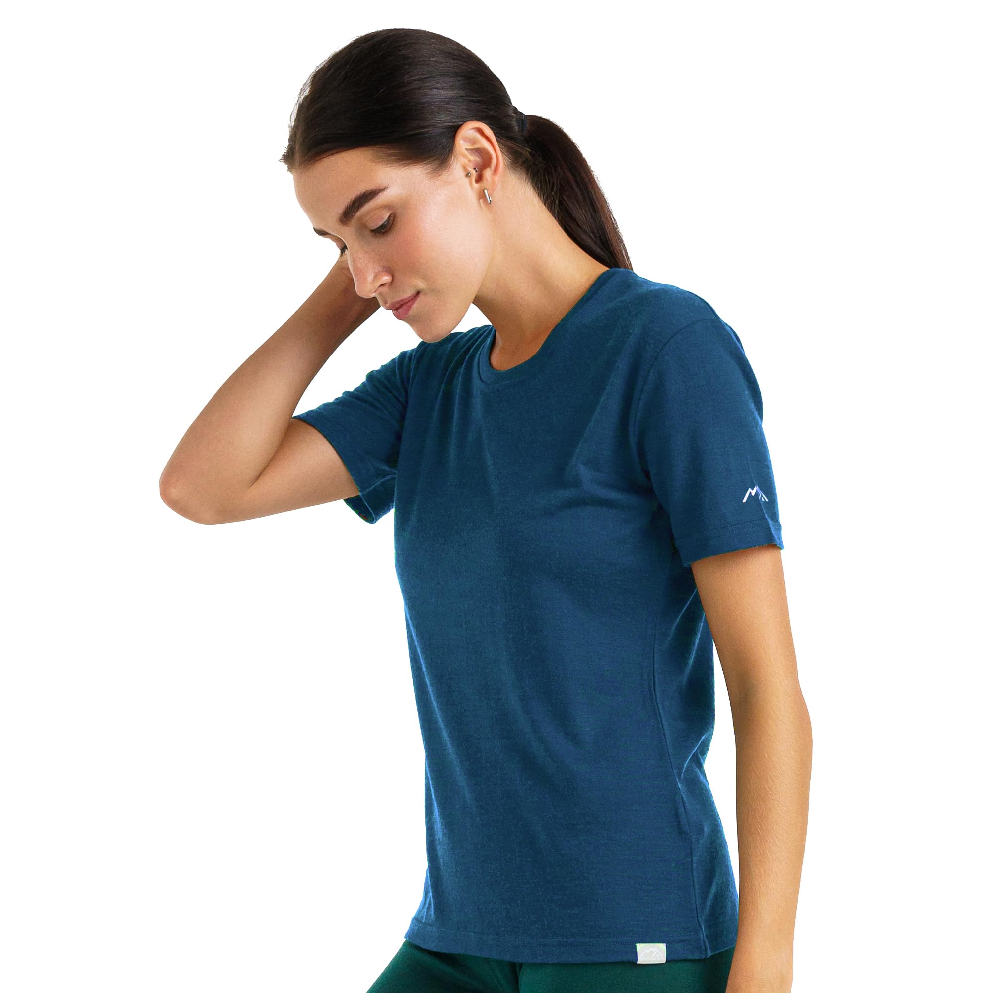 Merino.tech Merino Wool T Shirt Women - 100% Merino Wool Base Layer Women Short Sleeve Tee