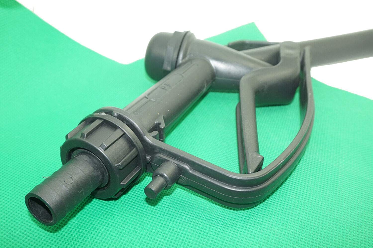 2,5 cm (DN25 2,5 cm Pistolet de carburant manuel – Compatible avec pompe de transfert de distribution d'huile diesel, buse de livraison, buse de carburant, réservoir d'eau IBC, liquide