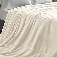 Vista 485 de BEDELITE Fleece Blanket White Throw Blanket for Couch & Bed, Luxury Plush Cozy Fuzzy Blanket 50" x 60", Super Soft Warm Lightweight Throw Blanket