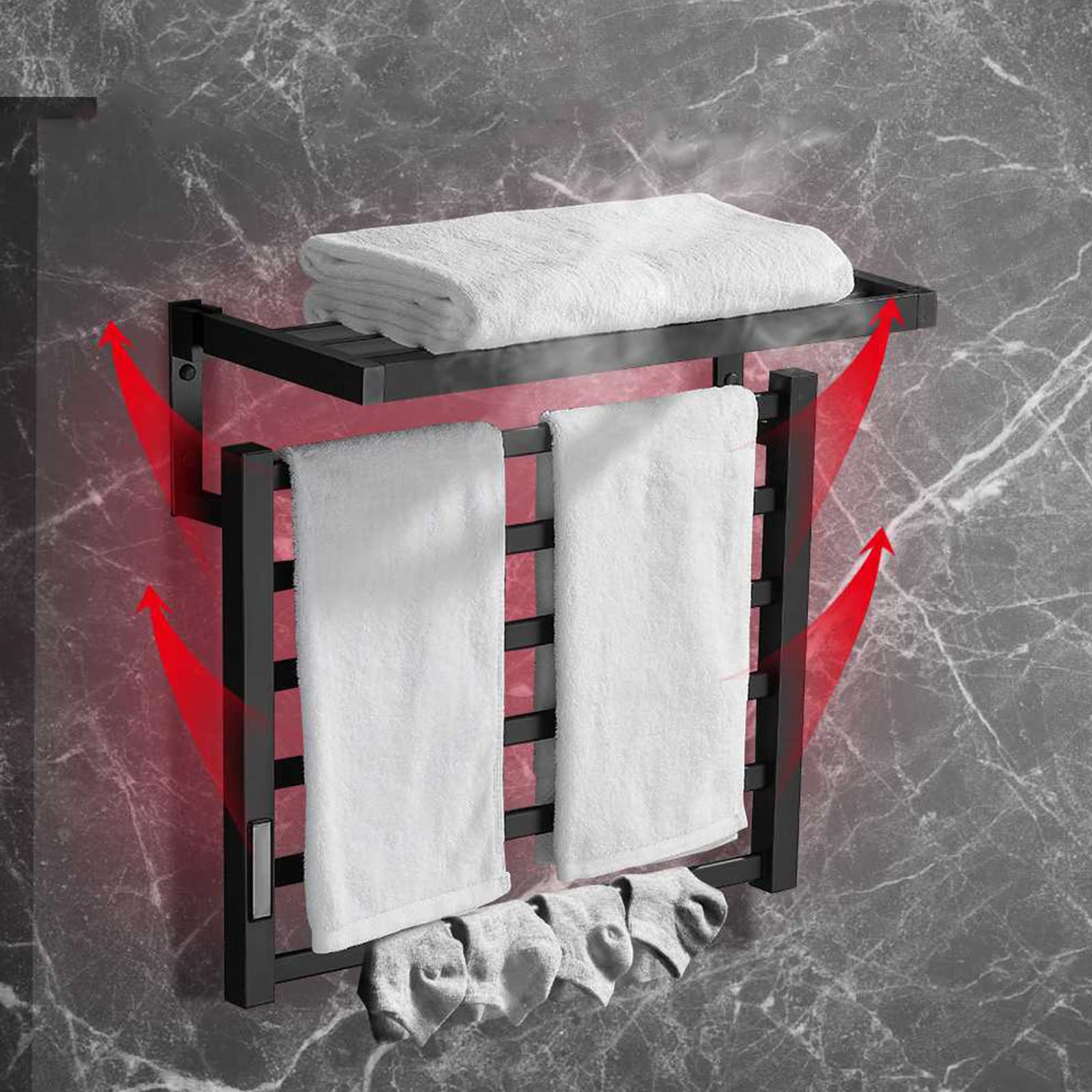 Towel Warmer for Bathroom, Electric Heating Towel Rack Waterproof Towel  Holder Dryer Wall Mounted with Smart Timing : Amazon.ca: Everything Else