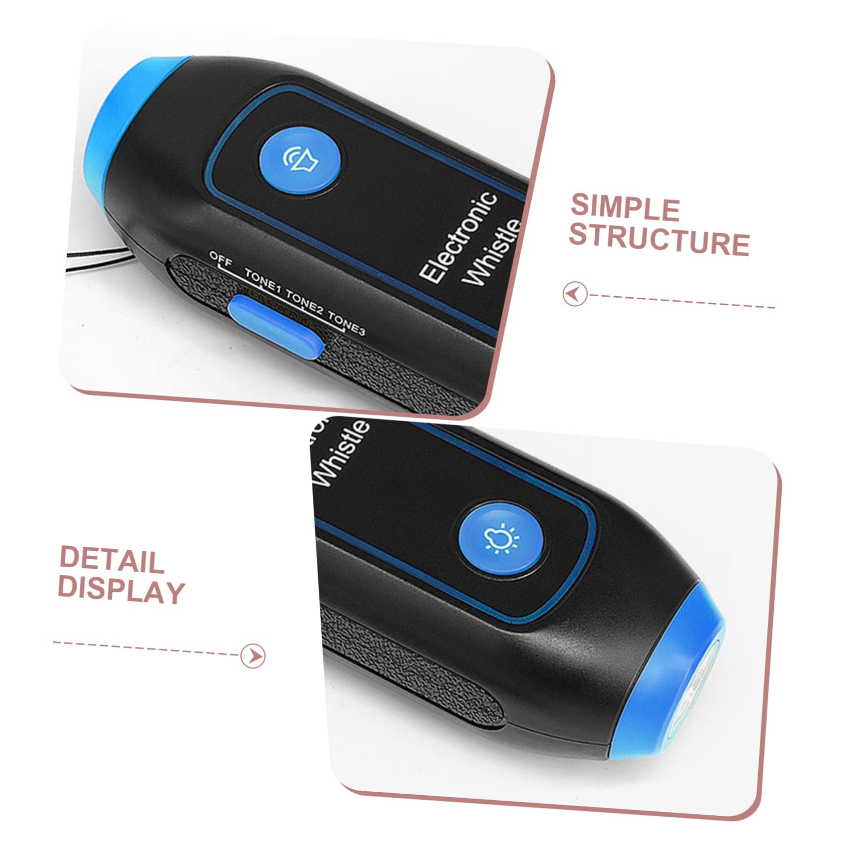 KOMBIUDA Silbato electronico Silbato electrico Silbato para Entrenadores Silbato para Maestros silbatos electronicos para arbitros Silbato electrónico para Entrenadores imán Rojo