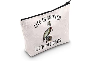 Pelican Lover Gift Life Is Better With Pelicans Makeup Bag