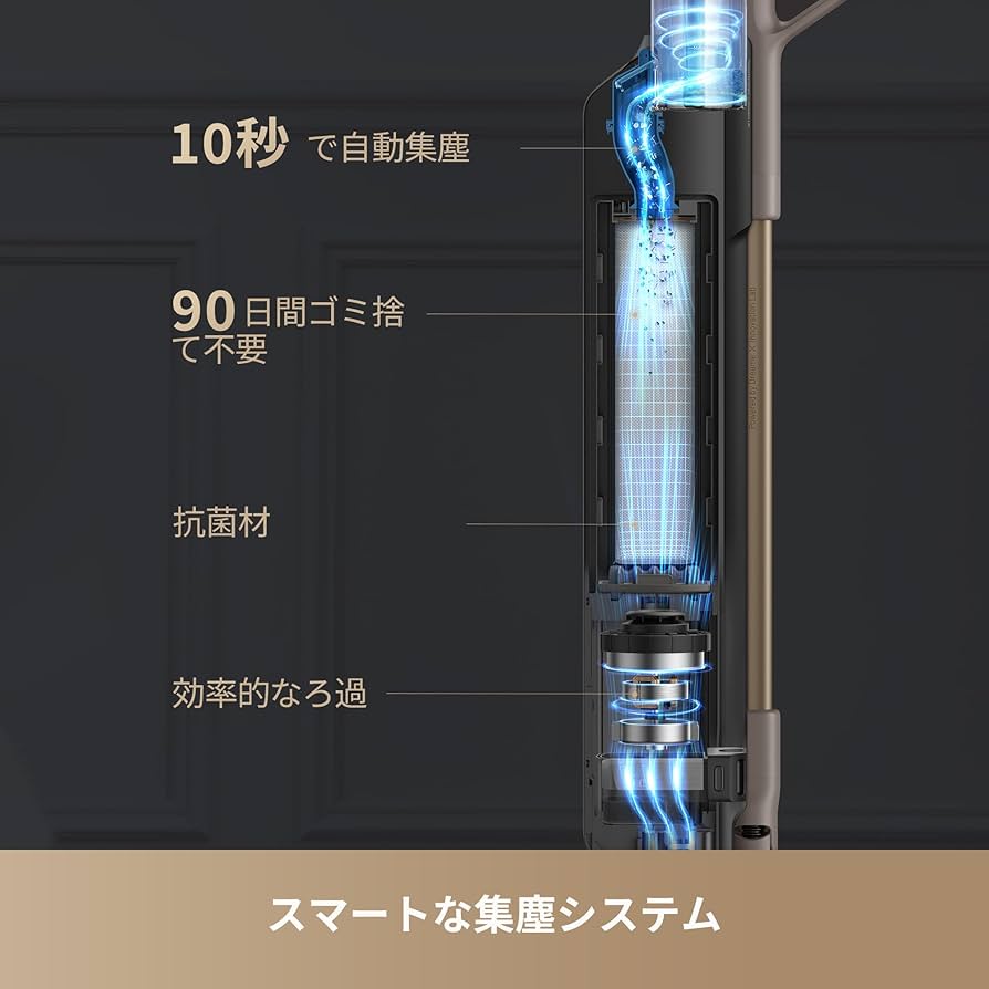 Amazon | dreame Z10 Station 掃除機 自動集塵付きコードレス