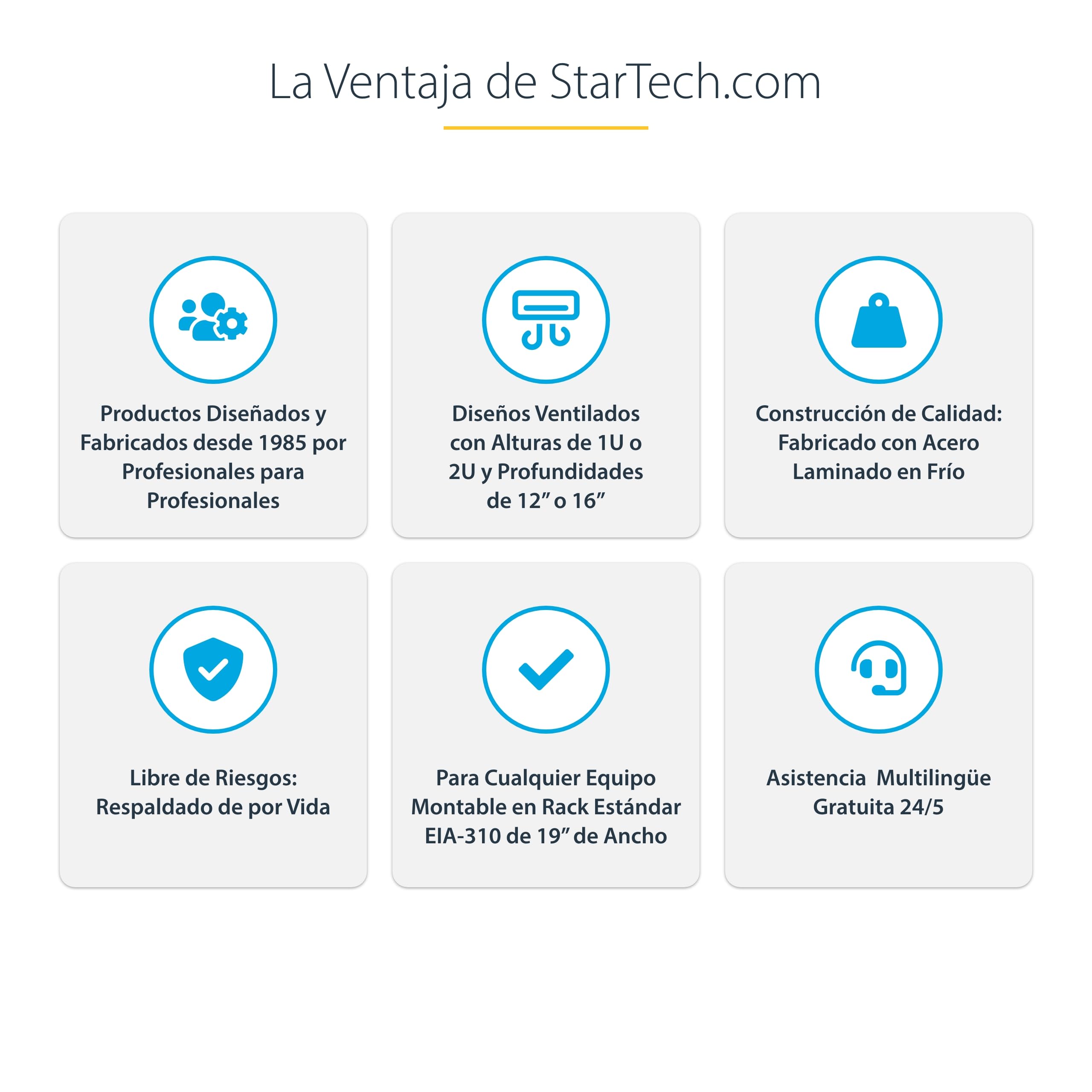 StarTech.com Estante 2U Ventilado Voladizo para Rack - Bandeja para Rack - Profundidad de Montaje 40,64cm - 20kg