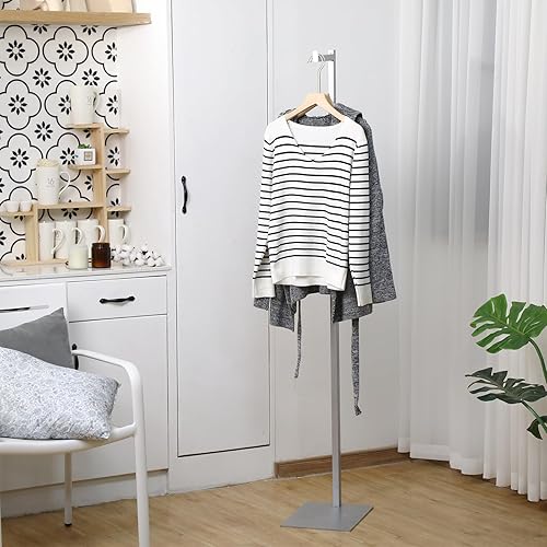 Miniatura 4 de Soporte de exhibición de tela ajustable ajustable 48-72 Pantalla de ropa Pantalla de tela de metal individual Pantalla de estante único