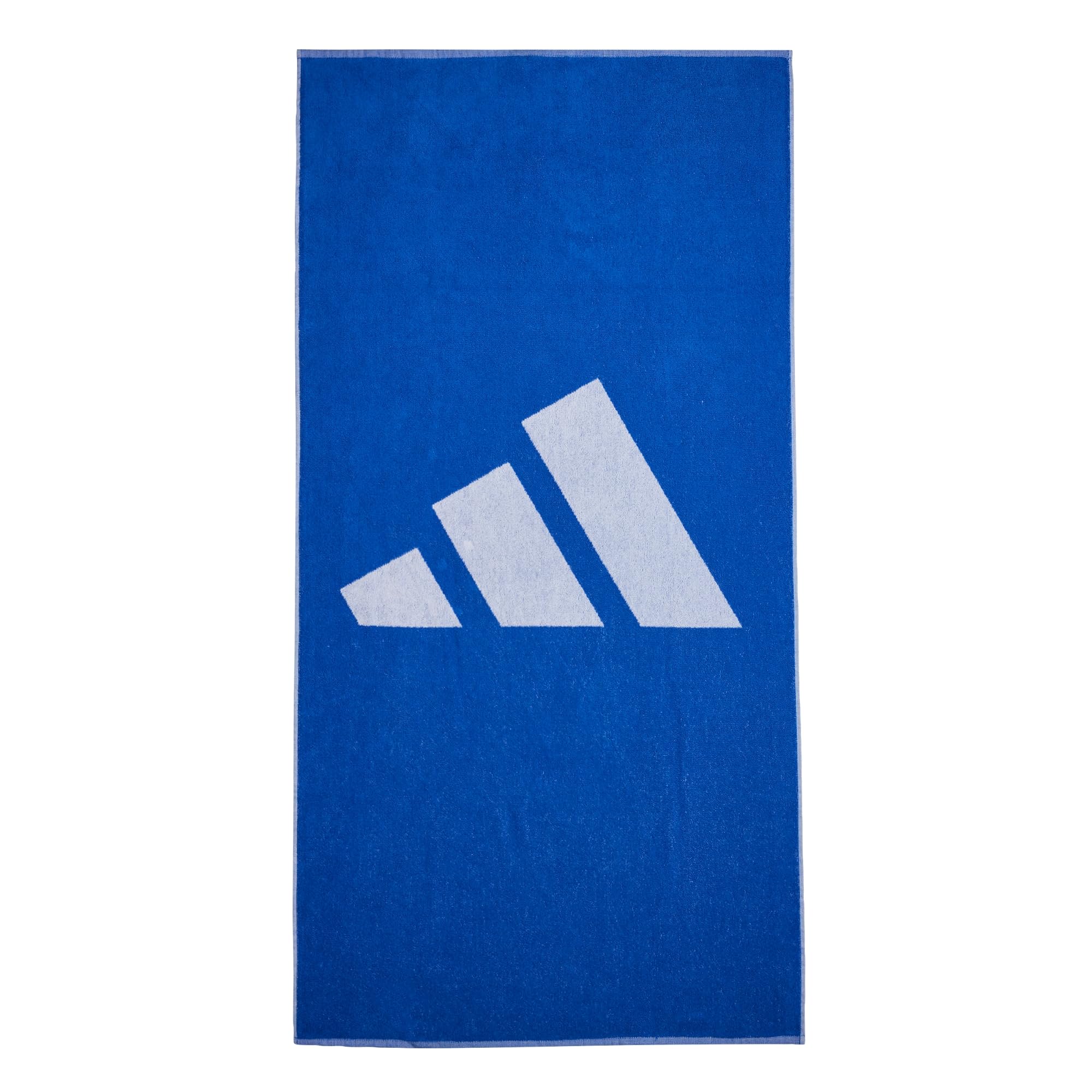adidas Unisex Brand Stripes Towel, Royal Blue/White, L