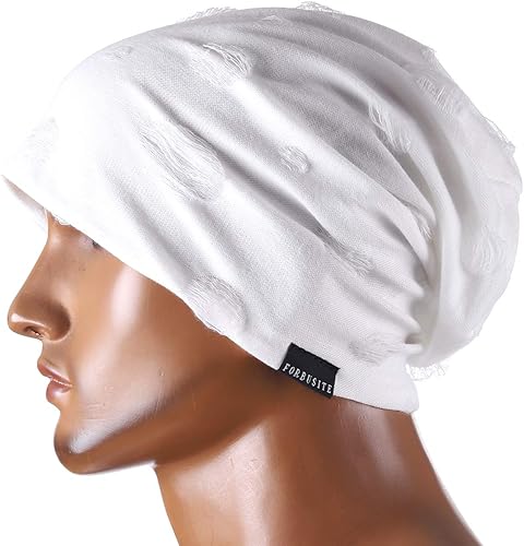 Miniatura 4 de JESSE Rena Gorro de verano con diseño de calavera, a rayas, delgadoo, holgado para hombre