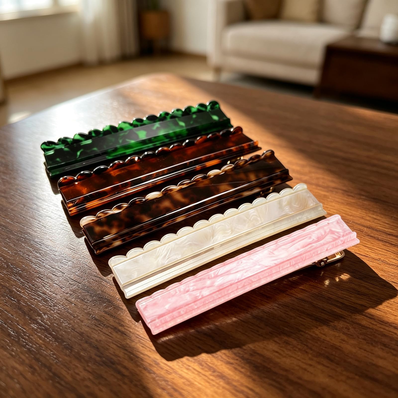 Mahjong Rack aspect acrylique 17,5 pouces avec fentes, B