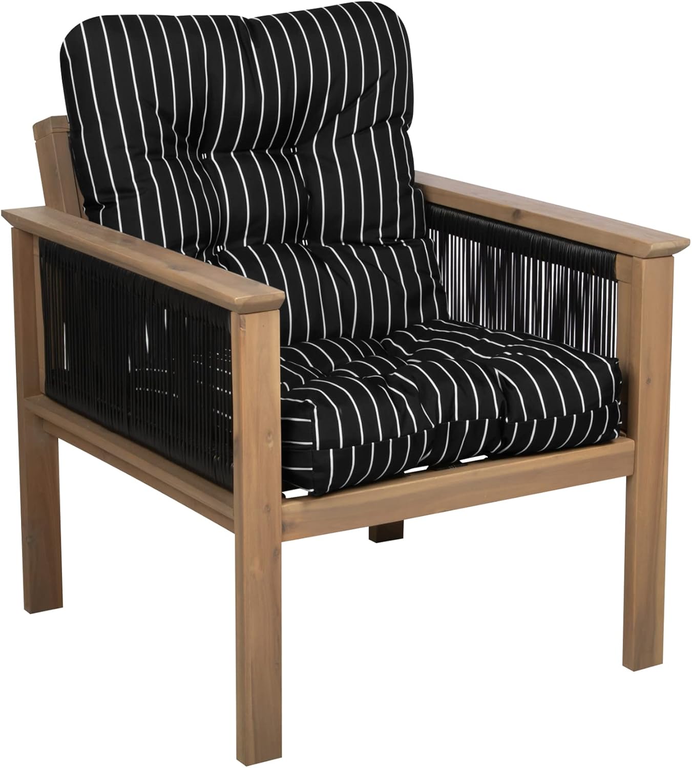 Classic Accessories Patio Chair Cushion, Moon Mist, 21”W x 19”D (seat) x 22.5”H (Back)
