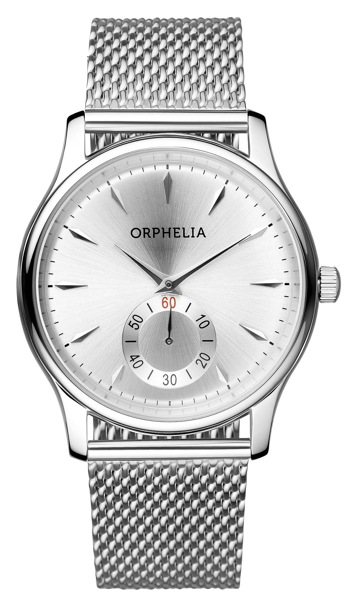 Orphelia Men's Quartz Watch with Black Dial Analogue Display and Silver Stainless Steel OR53771188