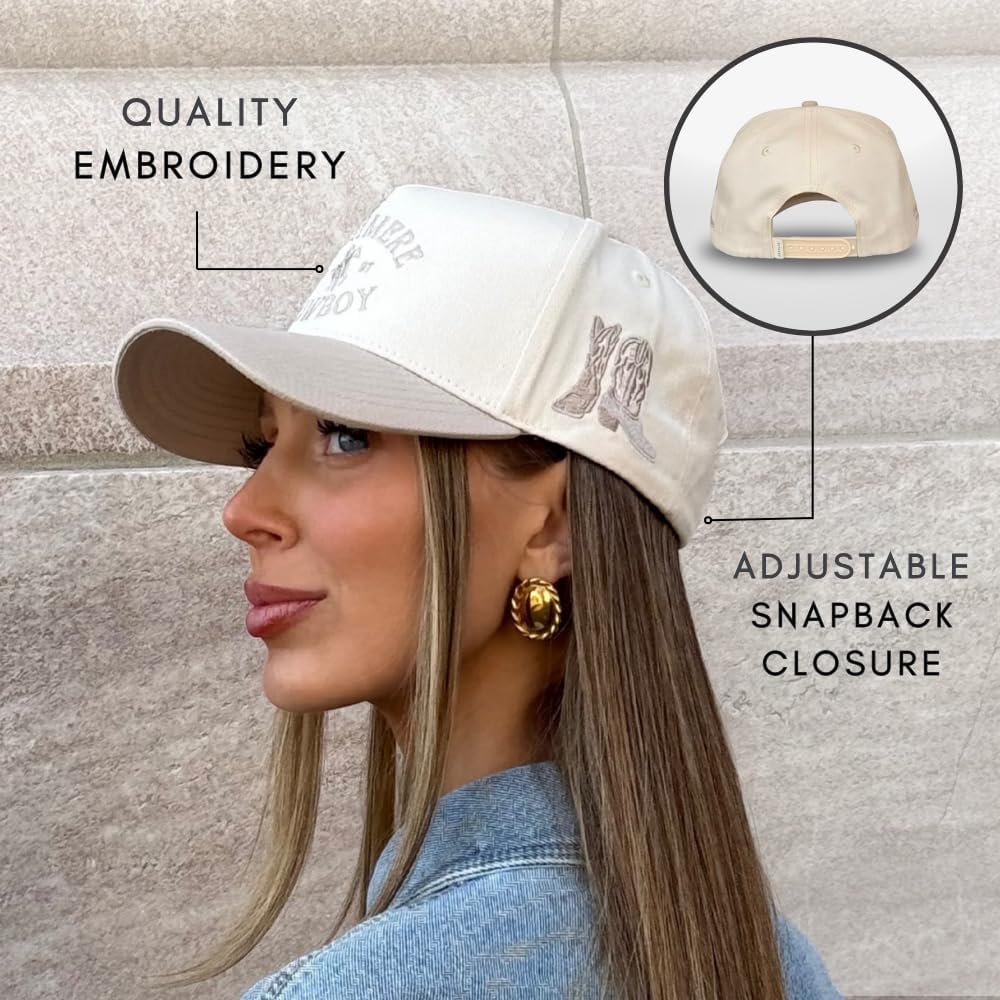 Vintage Western Trucker Hat | Men & Women | Country Cute Caps for Cowgirls Cowboys | Camo Denim Embroidered Cotton | Snapback - Image 6