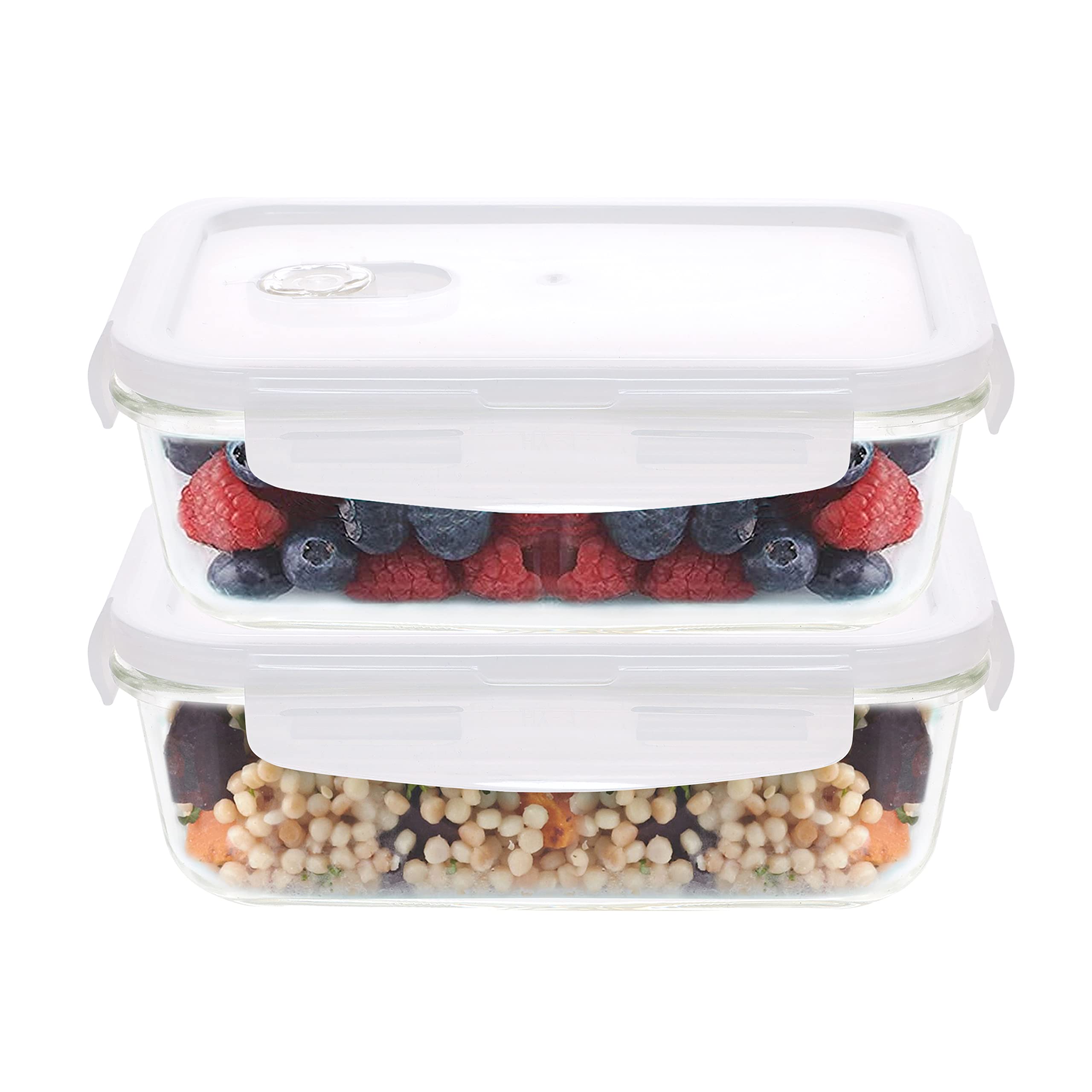 Glass Food Containers - Set of 4 -30 Glass Food Containers - Set of 4 -30