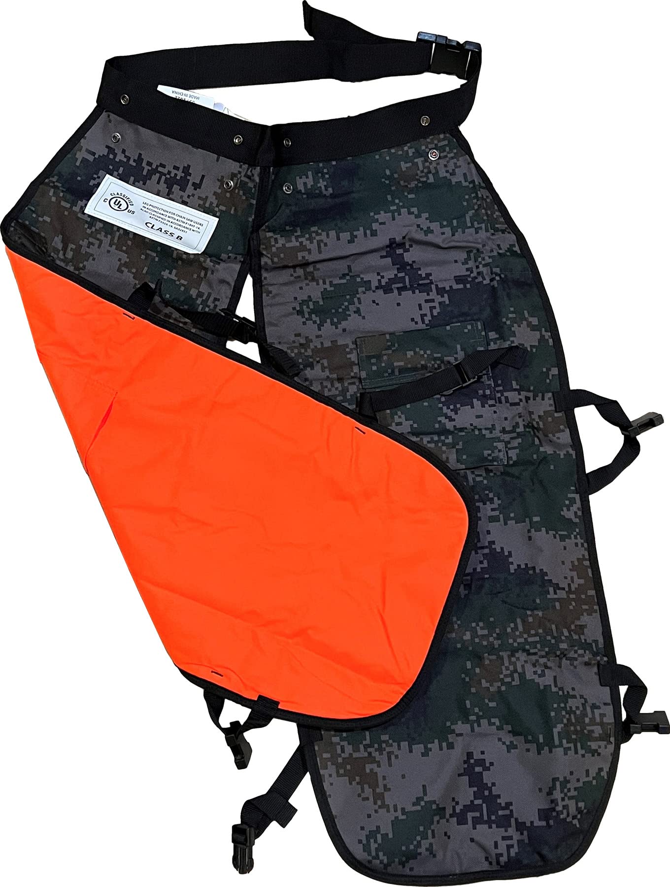 FORESTER Chainsaw Chaps for Men & Women | Apron Style Men's Chain Saw Chaps with Adjustable Waist & Pocket