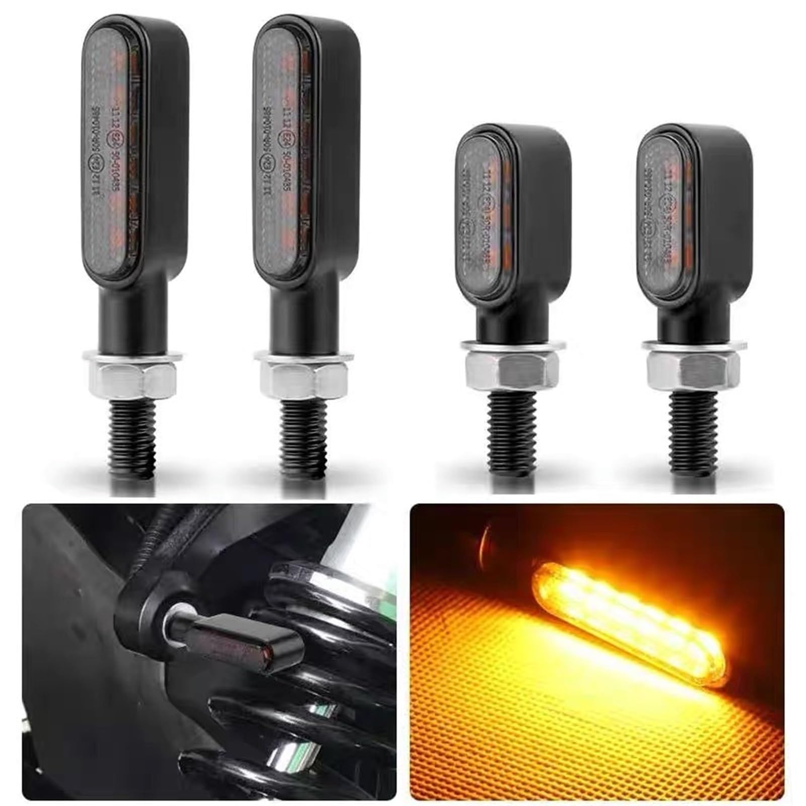 Luces de señalización Luz De Señal Giro Motocicleta | Luz de señal de giro para motocicleta, lámpara intermitente con indicador intermitente de Moto de 12V(3 LED and 6 LED)