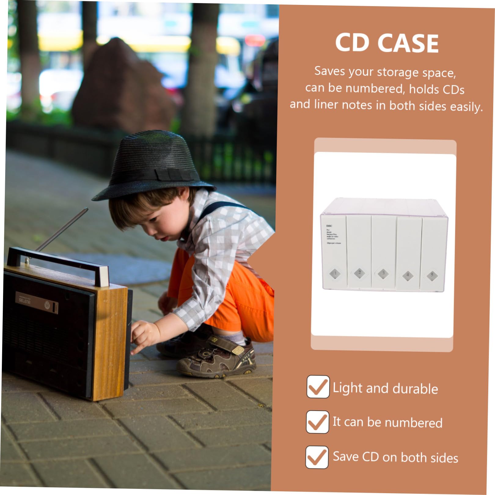 Zerodeko Estuche para Guardar CD De Gran Capacidad 120 Discos Blanco Material Interior No Tejido Protección contra Humedad y Arañazos Portátil Uso Doméstico y Viaje